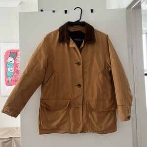 Woolrich dorrington women’s barn jacket beige chore coat